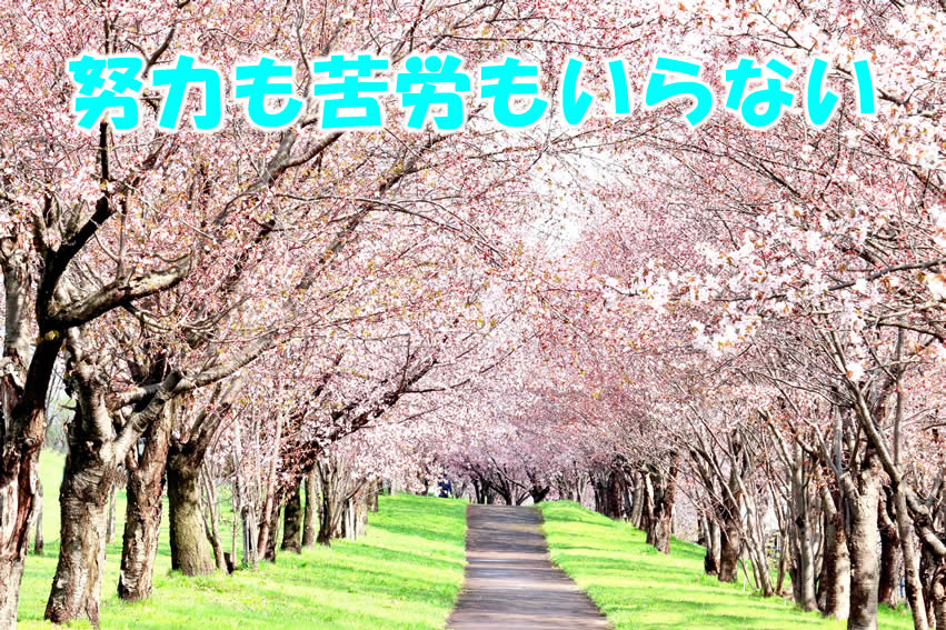 努力も苦労もいらない