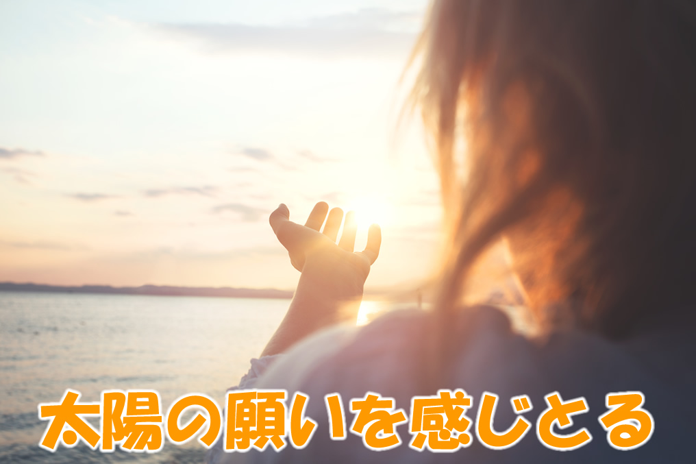 太陽の願いを感じとる