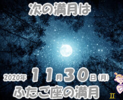2020年11月ふたご座の満月