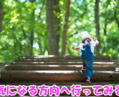 気になる方向へ行ってみる