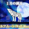 １月の満月は「ウルフムーン（Wolf Moon）」