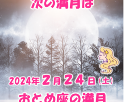 ２０２４年２月おとめ座の満月