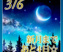 新月まであと４日