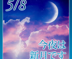 今夜は新月です