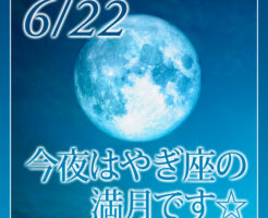 今夜はやぎ座の満月です