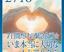 ７日間だけの緊急企画