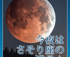 今夜はさそり座の満月☆