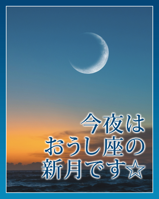 今夜はおうし座の新月です☆